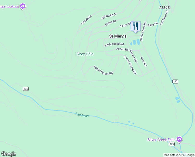 map of restaurants, bars, coffee shops, grocery stores, and more near 640 Vista Road in Idaho Springs