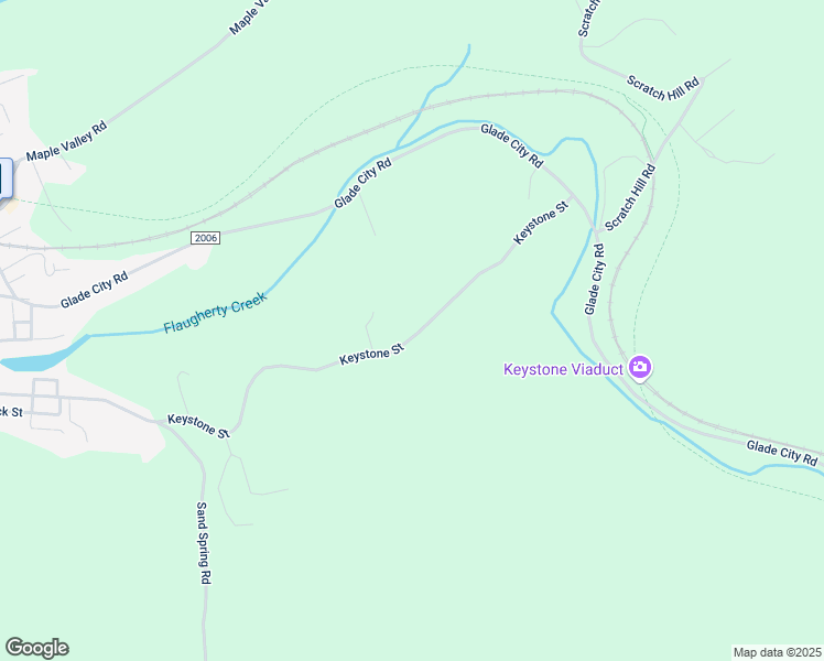 map of restaurants, bars, coffee shops, grocery stores, and more near 743 Keystone Street in Meyersdale