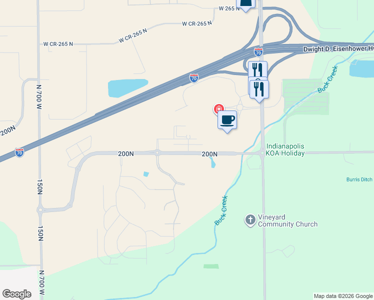 map of restaurants, bars, coffee shops, grocery stores, and more near 6338 West Quiet Road in Greenfield