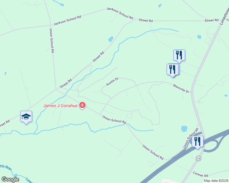 map of restaurants, bars, coffee shops, grocery stores, and more near 267 Wyncote Drive in Oxford