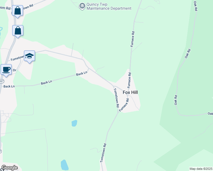 map of restaurants, bars, coffee shops, grocery stores, and more near 8391 Tomstown Road in Waynesboro