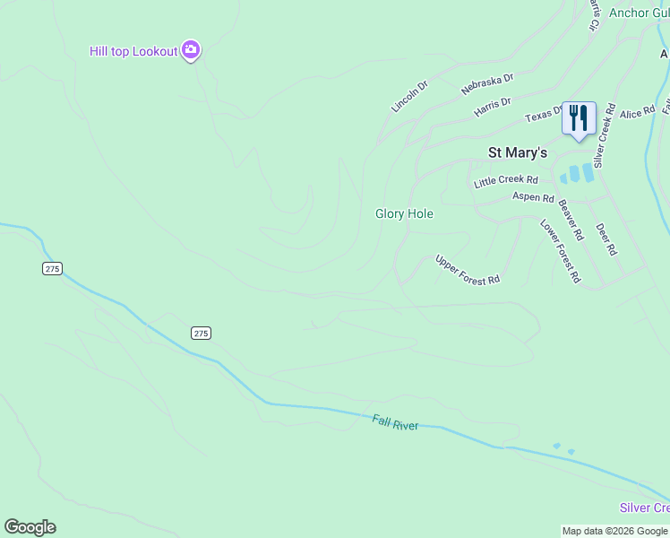 map of restaurants, bars, coffee shops, grocery stores, and more near 200 Loch Lomond Road in Idaho Springs