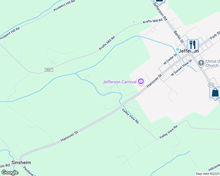 map of restaurants, bars, coffee shops, grocery stores, and more near 6314 Liam Drive in Spring Grove