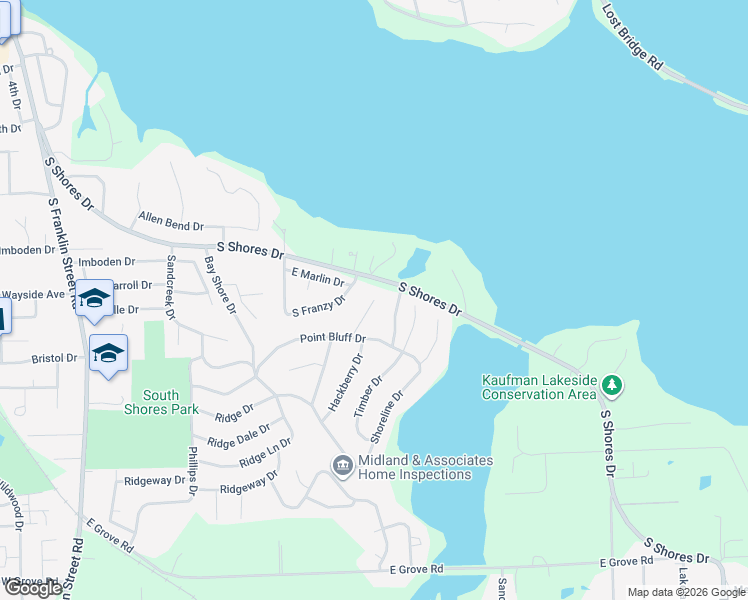 map of restaurants, bars, coffee shops, grocery stores, and more near 301 Hackberry Place in Decatur
