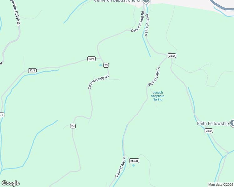 map of restaurants, bars, coffee shops, grocery stores, and more near 630 Cameron Ridge in Cameron