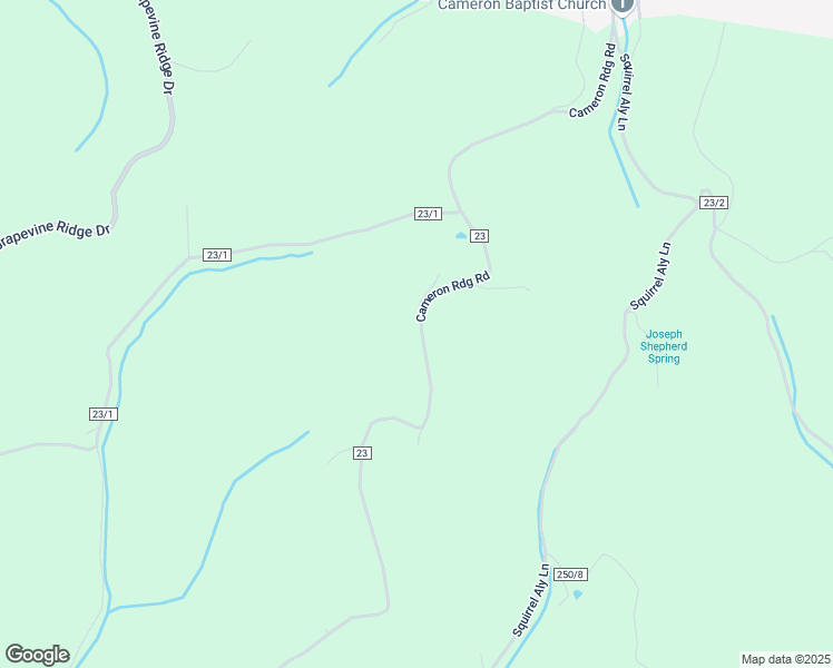 map of restaurants, bars, coffee shops, grocery stores, and more near 629 Cameron Ridge Road in Cameron