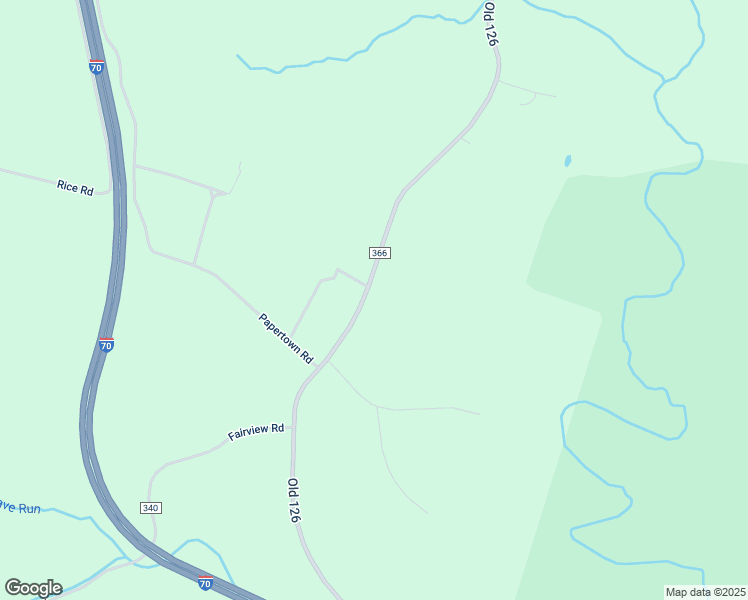 map of restaurants, bars, coffee shops, grocery stores, and more near 4420 Old 126 in Warfordsburg