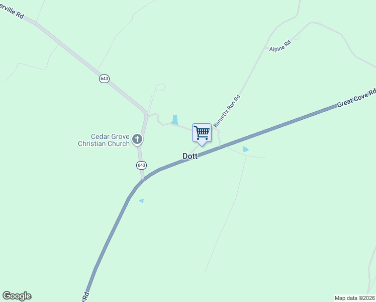 map of restaurants, bars, coffee shops, grocery stores, and more near 137 Barnetts Run Road in Warfordsburg