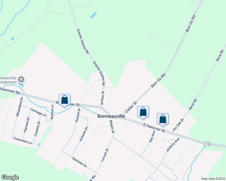 map of restaurants, bars, coffee shops, grocery stores, and more near 41 Red Bird Lane in Gettysburg