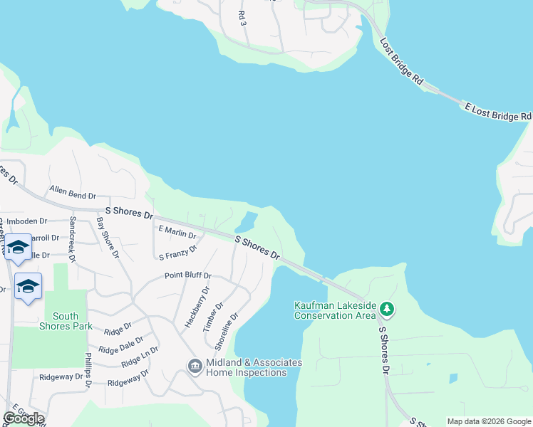 map of restaurants, bars, coffee shops, grocery stores, and more near 20 Lake Pointe in Decatur