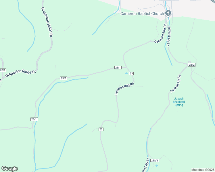 map of restaurants, bars, coffee shops, grocery stores, and more near 629 Cameron Ridge in Cameron