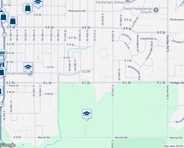 map of restaurants, bars, coffee shops, grocery stores, and more near 1007 South 21st Street in Richmond