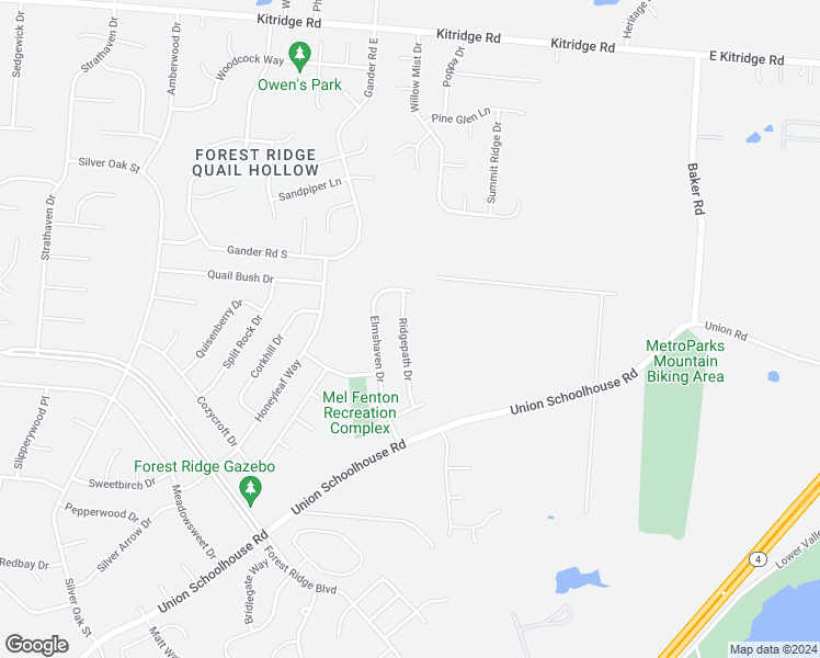map of restaurants, bars, coffee shops, grocery stores, and more near 4362 Ridgepath Drive in Dayton