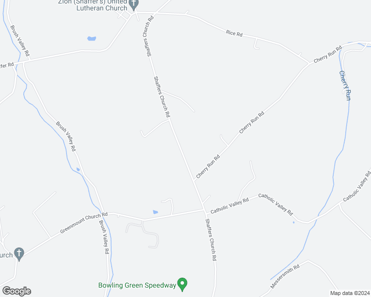 map of restaurants, bars, coffee shops, grocery stores, and more near 4002 Shaffers Church Road in Glen Rock
