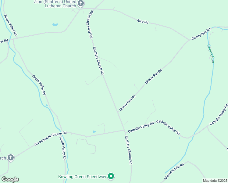 map of restaurants, bars, coffee shops, grocery stores, and more near 4002 Shaffers Church Road in Glen Rock