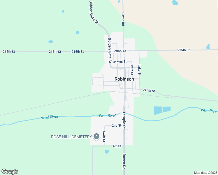 map of restaurants, bars, coffee shops, grocery stores, and more near 507 Washington Street in Robinson