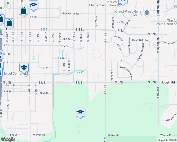 map of restaurants, bars, coffee shops, grocery stores, and more near 1007 South 21st Street in Richmond