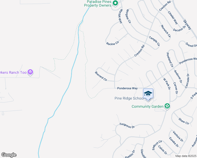 map of restaurants, bars, coffee shops, grocery stores, and more near 13941 Cluster Court in Magalia