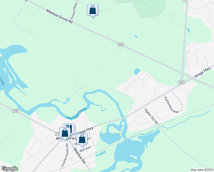 map of restaurants, bars, coffee shops, grocery stores, and more near 6 Hillside Road in West Deptford