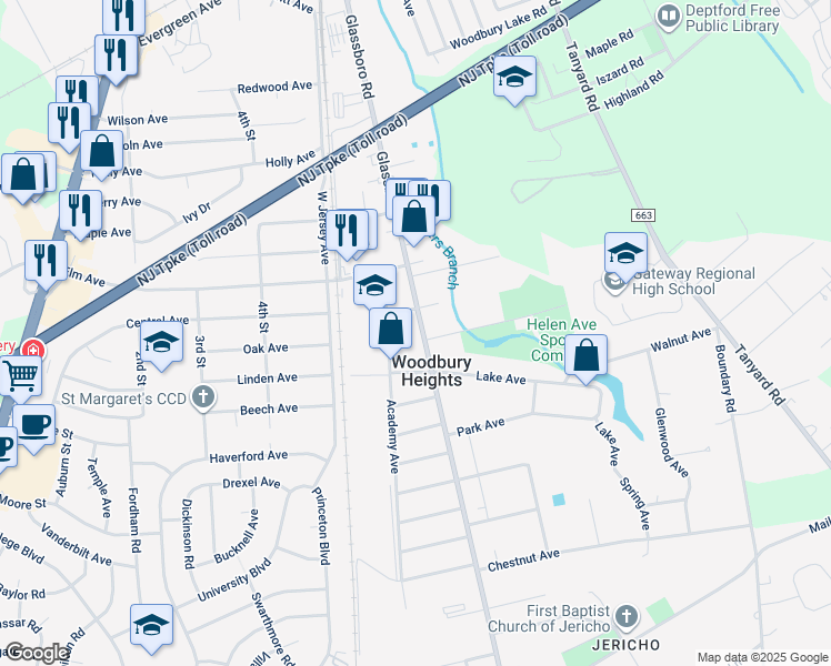 735 Glassboro Road, Woodbury Heights NJ Walk Score