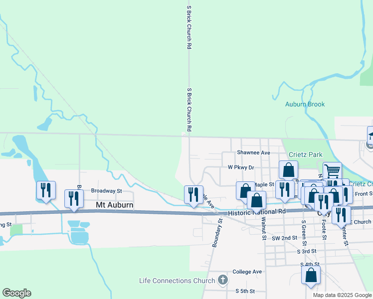 map of restaurants, bars, coffee shops, grocery stores, and more near 329 Dale Avenue in Cambridge City