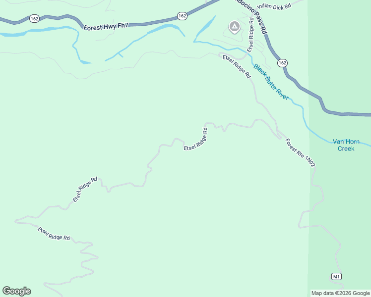 map of restaurants, bars, coffee shops, grocery stores, and more near 35157 Etsel Ridge Road in Covelo