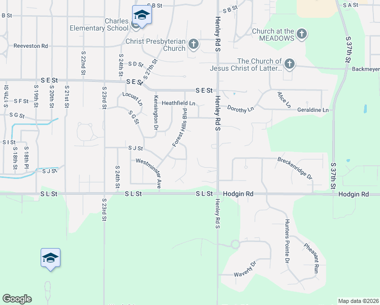 map of restaurants, bars, coffee shops, grocery stores, and more near 905 Canterbury Trail in Richmond