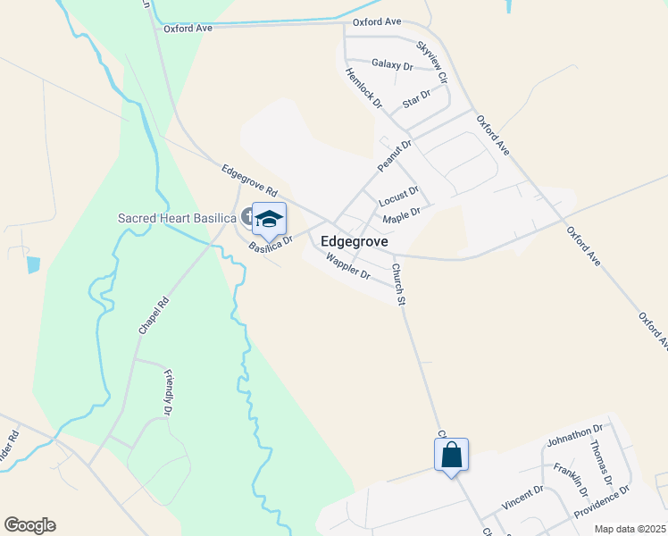 map of restaurants, bars, coffee shops, grocery stores, and more near 65 Wappler Drive in Hanover
