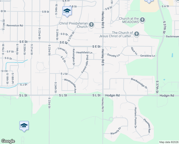 map of restaurants, bars, coffee shops, grocery stores, and more near 905 Canterbury Trail in Richmond