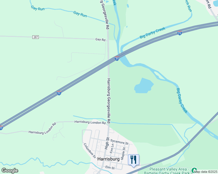 map of restaurants, bars, coffee shops, grocery stores, and more near County Highway 3 in Orient