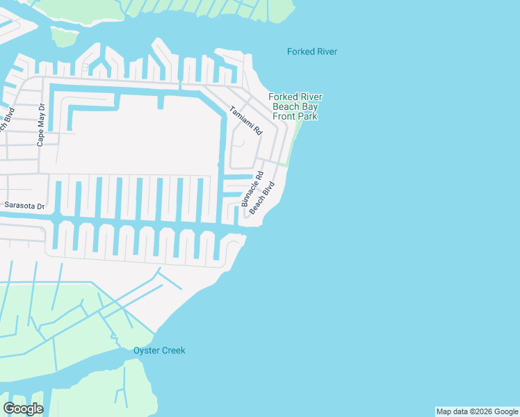 map of restaurants, bars, coffee shops, grocery stores, and more near 1814 Beach Boulevard in Lacey Township