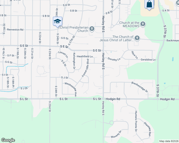 map of restaurants, bars, coffee shops, grocery stores, and more near 905 Canterbury Trail in Richmond