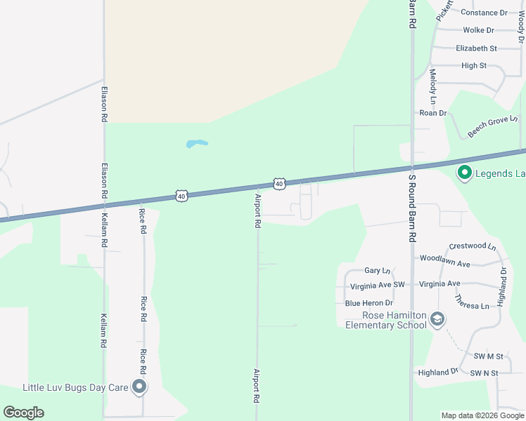 map of restaurants, bars, coffee shops, grocery stores, and more near 867 Airport Road in Centerville