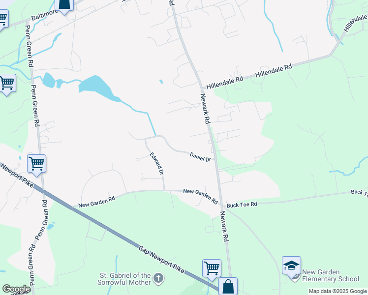 map of restaurants, bars, coffee shops, grocery stores, and more near 90 Daniel Drive in Avondale