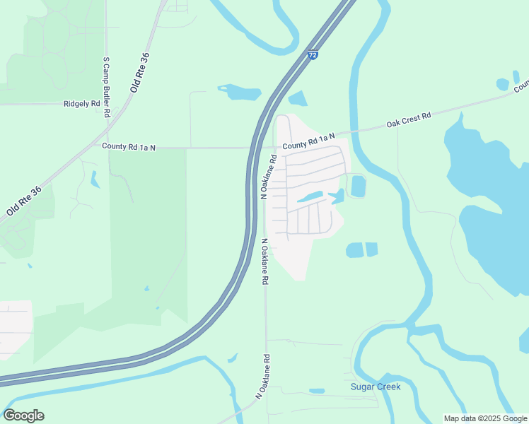 map of restaurants, bars, coffee shops, grocery stores, and more near 1200 North Oaklane Road in Springfield