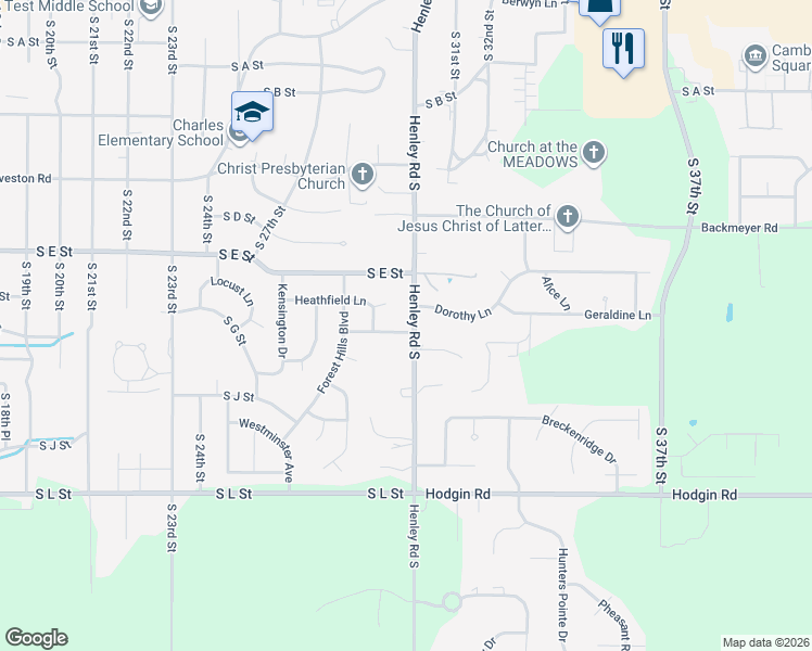 map of restaurants, bars, coffee shops, grocery stores, and more near 2913 Stoneleigh Drive in Richmond