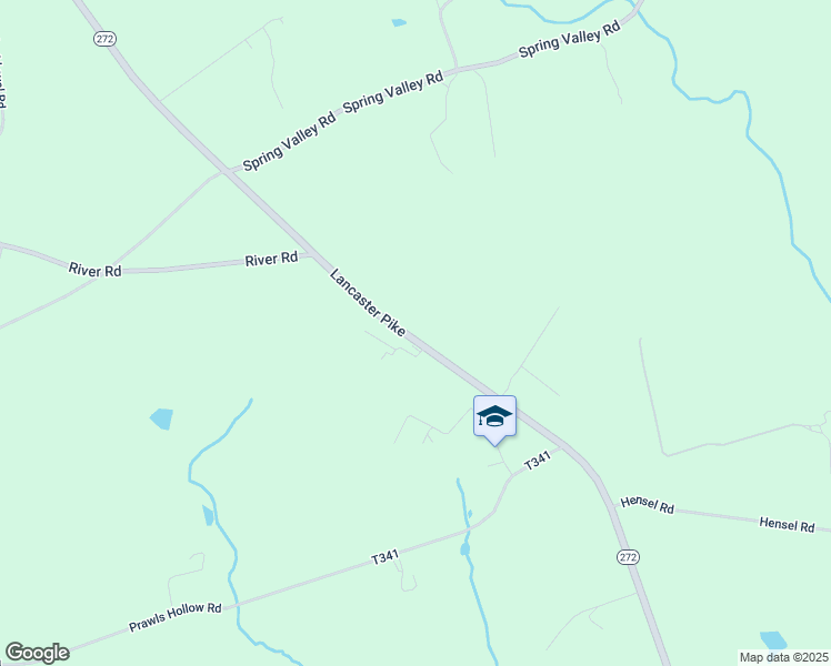 map of restaurants, bars, coffee shops, grocery stores, and more near 1623 Lancaster Pike in Quarryville