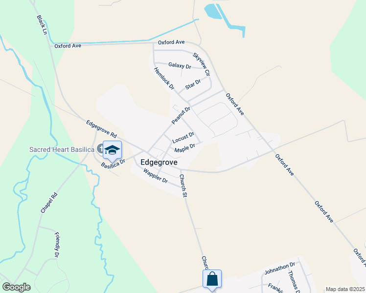 map of restaurants, bars, coffee shops, grocery stores, and more near 38 Maple Drive in Hanover