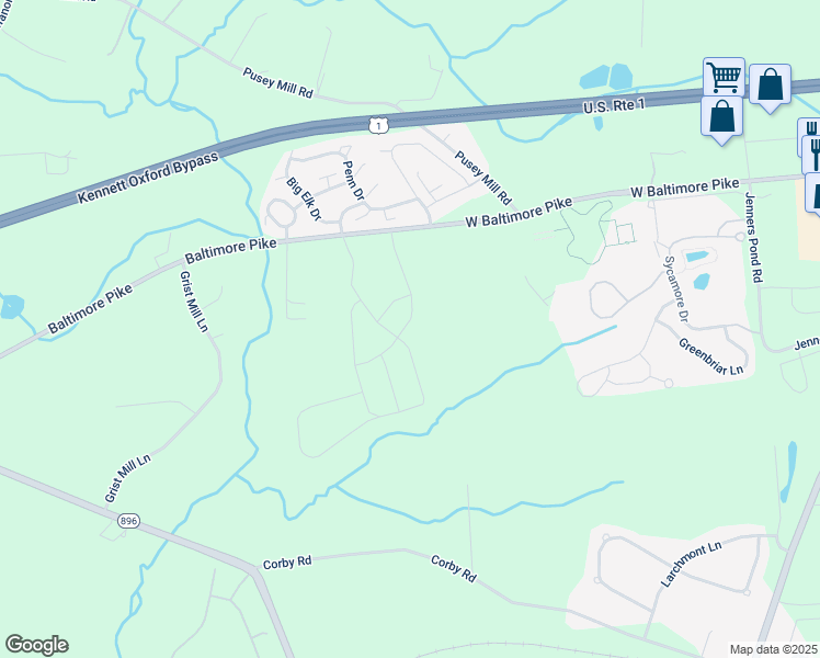 map of restaurants, bars, coffee shops, grocery stores, and more near 145 Hood Farm Drive in Chatham