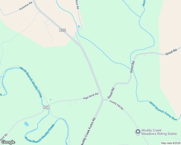 map of restaurants, bars, coffee shops, grocery stores, and more near 1056 Muddy Creek Forks Road in Airville