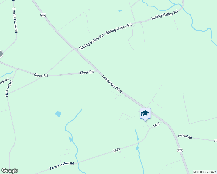 map of restaurants, bars, coffee shops, grocery stores, and more near 1614 Lancaster Pike in Quarryville