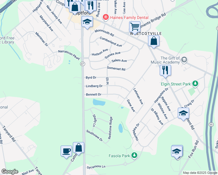 map of restaurants, bars, coffee shops, grocery stores, and more near in Deptford