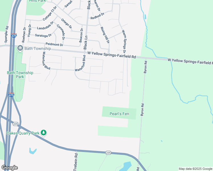 map of restaurants, bars, coffee shops, grocery stores, and more near 148 Tributary Drive in Fairborn
