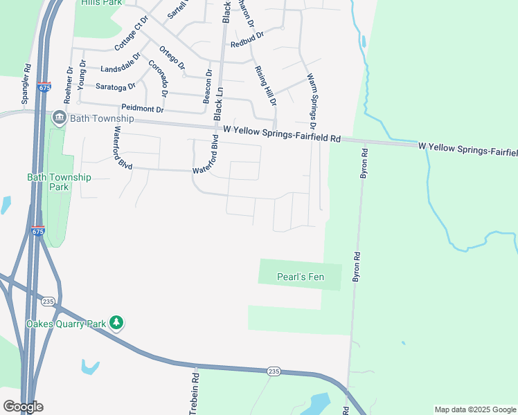 map of restaurants, bars, coffee shops, grocery stores, and more near 148 Tributary Drive in Fairborn