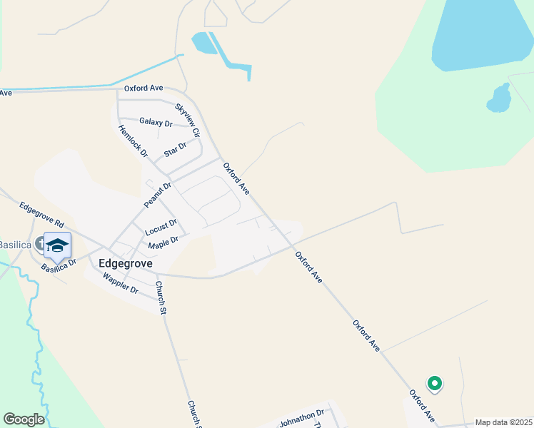 map of restaurants, bars, coffee shops, grocery stores, and more near 610 Oxford Avenue in Hanover