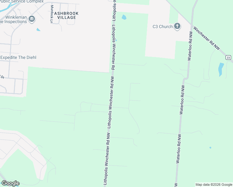 map of restaurants, bars, coffee shops, grocery stores, and more near 5828 Lithopolis-Winchester Road in Canal Winchester