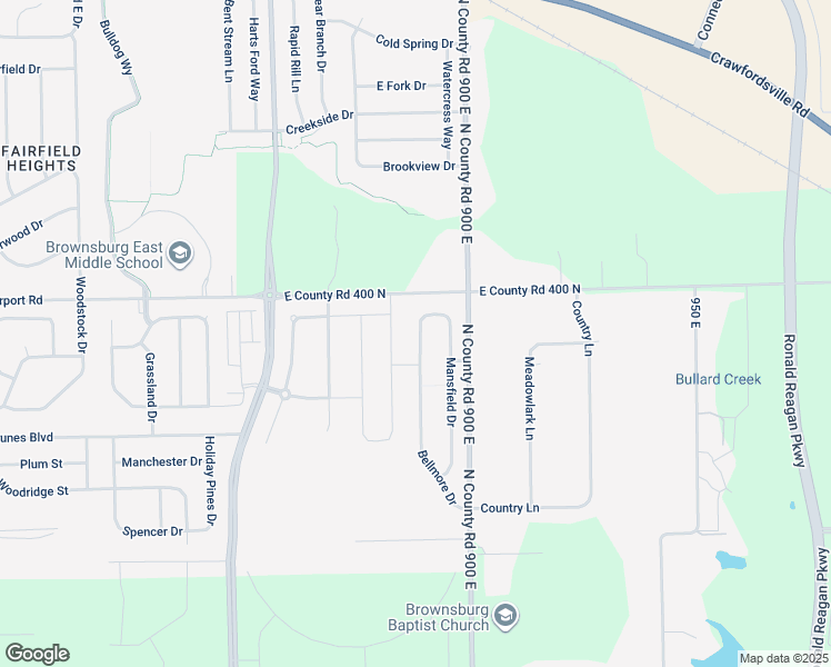 map of restaurants, bars, coffee shops, grocery stores, and more near 3841 Bellmore Drive in Brownsburg
