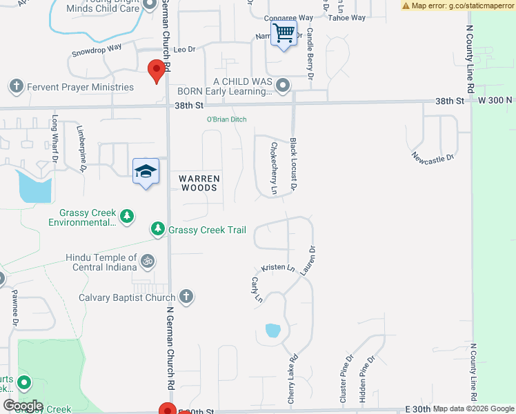 map of restaurants, bars, coffee shops, grocery stores, and more near 3528 Sweetleaf Court in Indianapolis