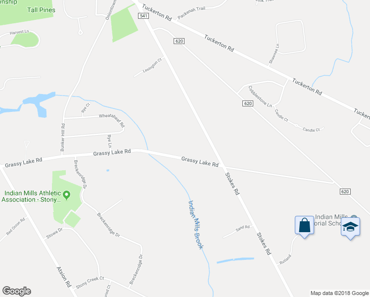 map of restaurants, bars, coffee shops, grocery stores, and more near 82 Grassy Lake Road in Shamong