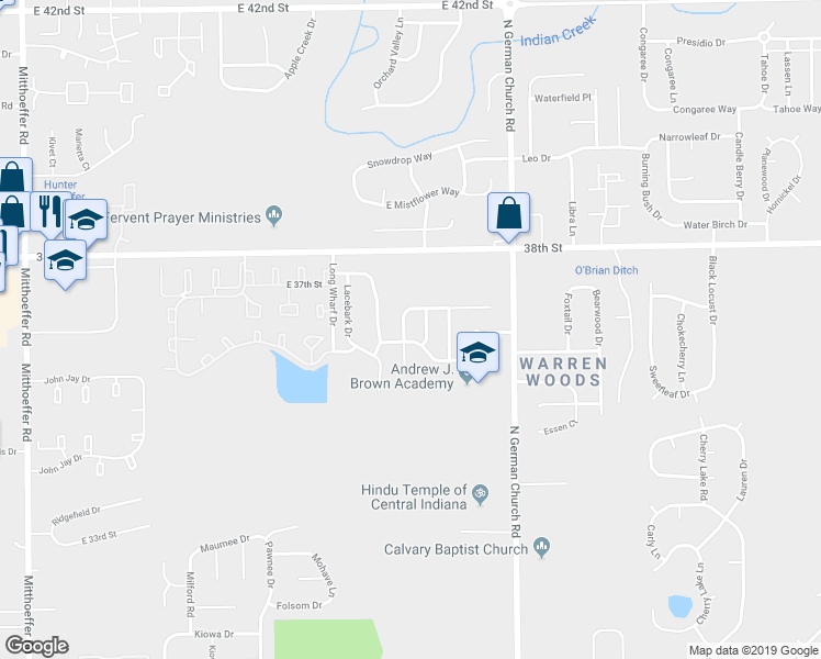 map of restaurants, bars, coffee shops, grocery stores, and more near 10809 Cedar Pine Drive in Indianapolis